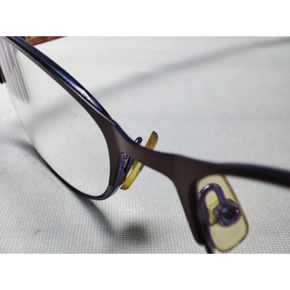 Marchon NYC Uptown Carnegie 210 Eyeglass Frames 51-17-135 Purple Brown